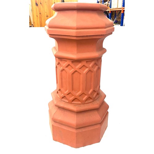 100E - Plastic ornamental chimney pot, measures approx 32 inches tall