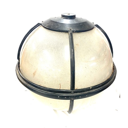 290 - Vintage out door light, measures approx 20 inches tall 21 inches diameter