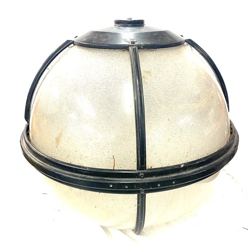 290 - Vintage out door light, measures approx 20 inches tall 21 inches diameter