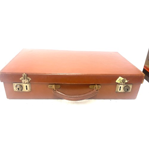 160 - Leather attache case G.L.C