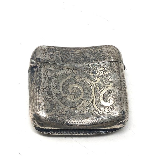 75 - Antique silver vesta case