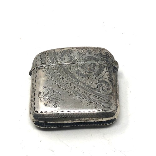 75 - Antique silver vesta case