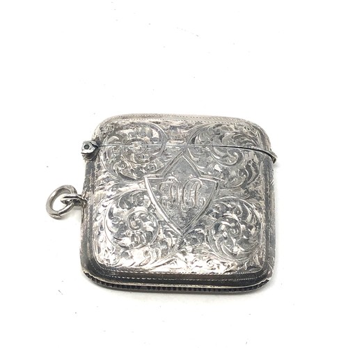 76 - Antique silver vesta case