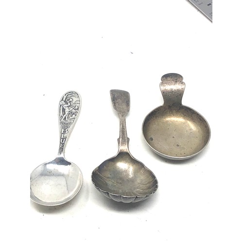 51 - 3 silver tea caddy spoons