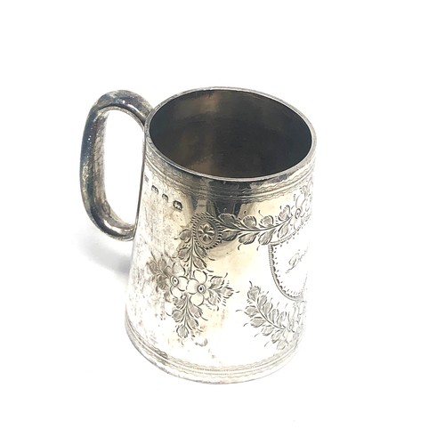 73 - Antique silver christening mug Birmingham silver hallmarks