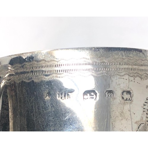 73 - Antique silver christening mug Birmingham silver hallmarks