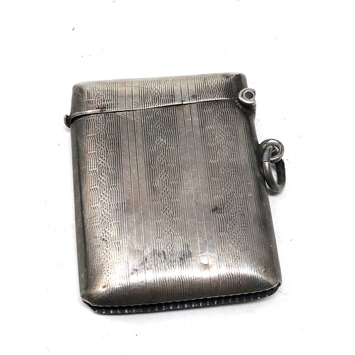 55 - Antique silver vesta case