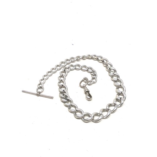 33 - Antique silver albert watch chain weight 47g