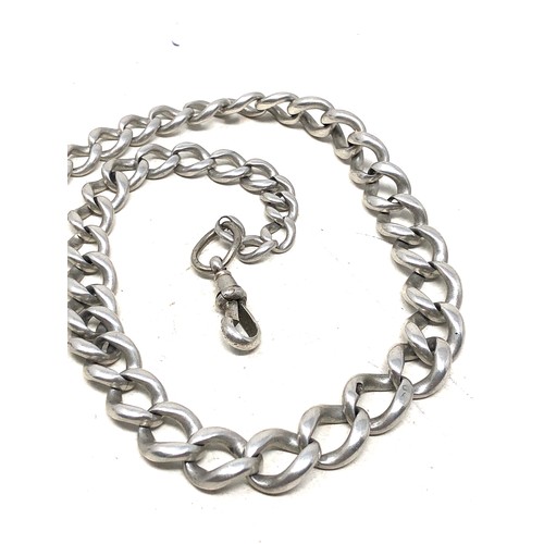 33 - Antique silver albert watch chain weight 47g