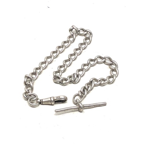 37 - Antique silver albert watch chain weight 32g