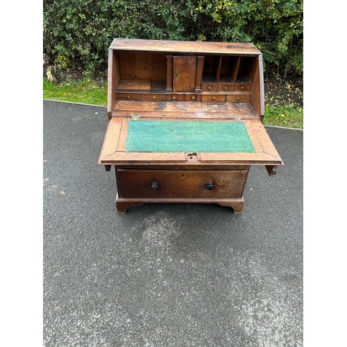 583 - Period oak 2 over 2 bureau, approximate measurements: Height 45 inches, Width 37 inches, Depth 23 in... 