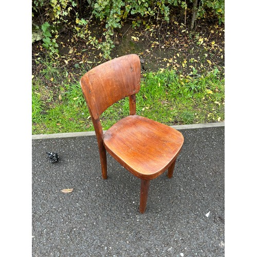 387 - Vintage piano stool and small childs chair