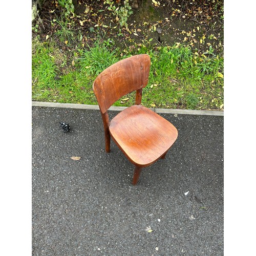 387 - Vintage piano stool and small childs chair