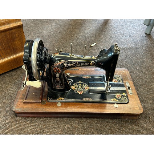 597 - Frister & Rossman cased sewing machine