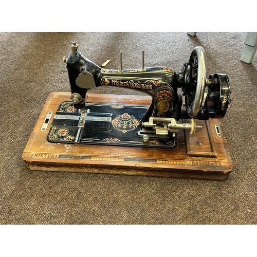 597 - Frister & Rossman cased sewing machine