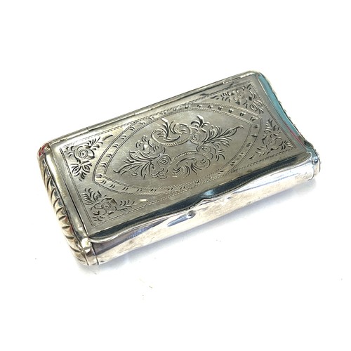 562 - Antique Dutch silver snuff box, 19th century approximate weight 2 ounces