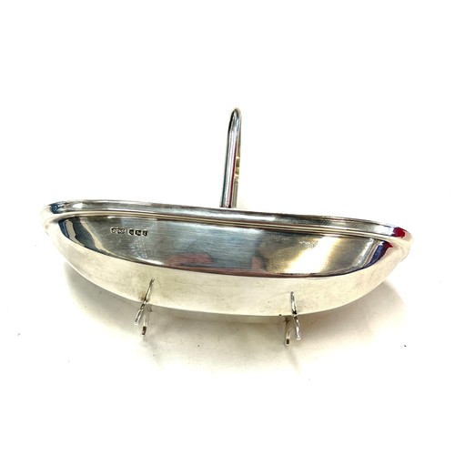 551 - Vintage sterling silver novelty miniature garden trug, Sheffield hallmark, length 11.5cm, approximat... 