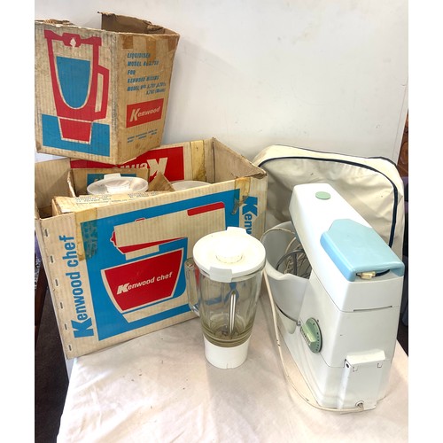 373 - Vintage Kenwood chef mixer with accessories to include A701a, A788 untested