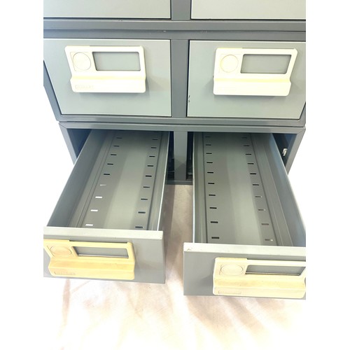 608 - 3, 2 drawer Bisley index drawers, plus 1 other