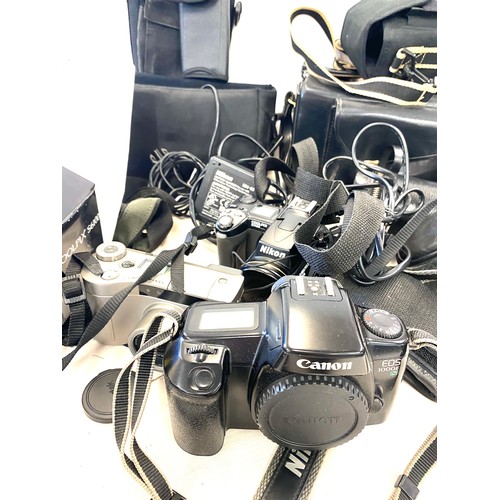 130 - Large selection of cameras and camera equipment, to include Nikon, Prakticar, Soligor etc