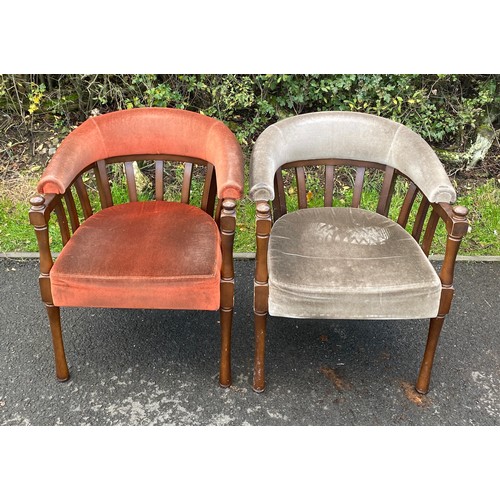 636 - 2 Victorian office chairs