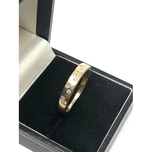 116 - 9ct gold diamond ring weight 2.8g