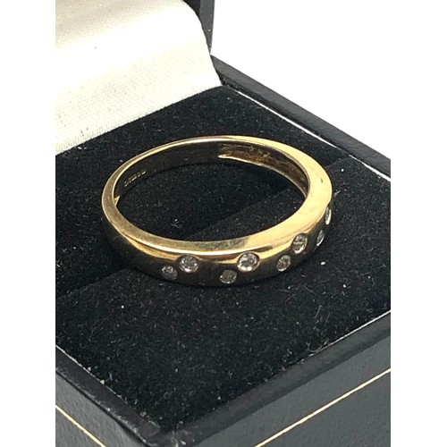 130 - 9ct gold  diamond ring weight 2.6g