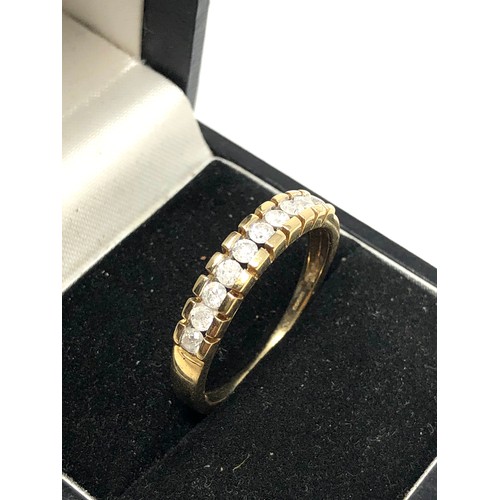 152 - Fine 9ct gold diamond ring weight 3 g