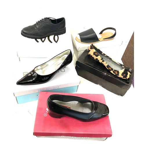 405 - Selection of boxed ladies shoes, assorted styles and sizes