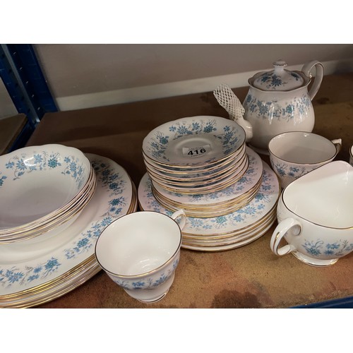 416 - Part Colclough tea service braganza