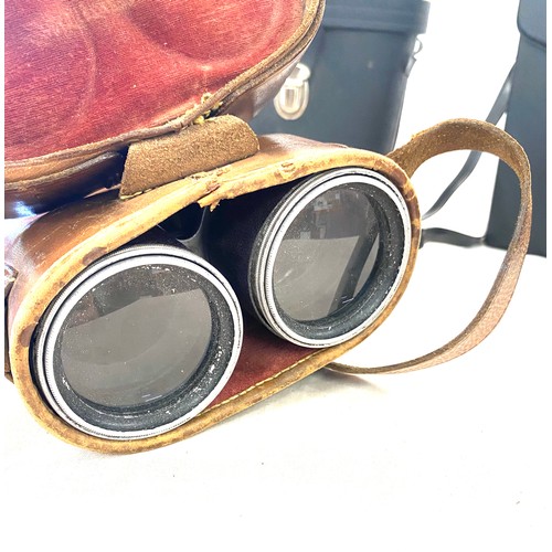 163 - 3 Pairs of cased vintage binoculars