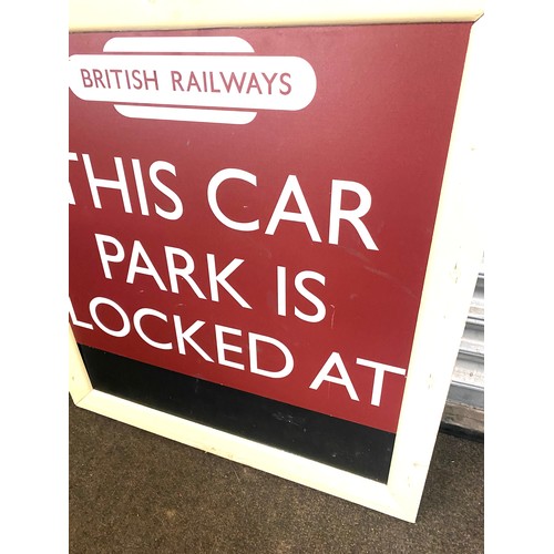 80 - British Railways wooden sign, 