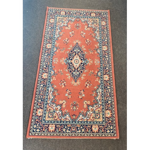 261 - Vintage hall rug measures approx 59 inches long 34 inches wide