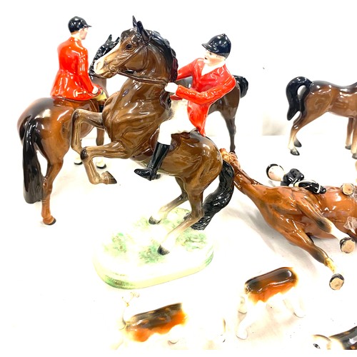 110 - Large selection of Beswick pottery, 2 pieces in over all good condition, the rest of the items have ... 