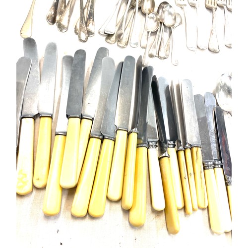 185 - Selection of silver plated cutlery includes Walker and Hall etc