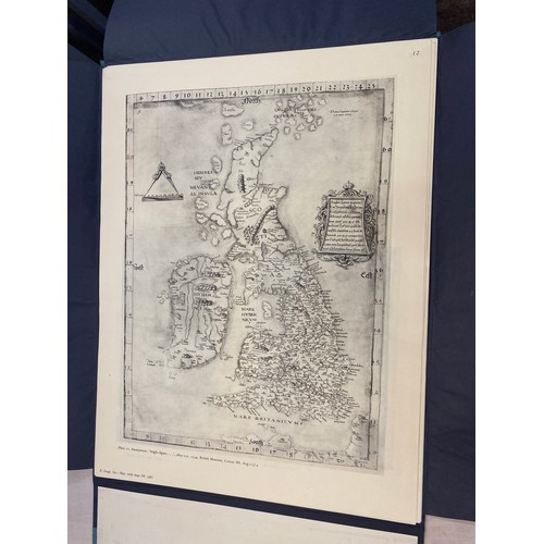 115 - Vintage map book, Early maps of the British isles a.d 1000 a.d 1579
Map book measures approx length ... 