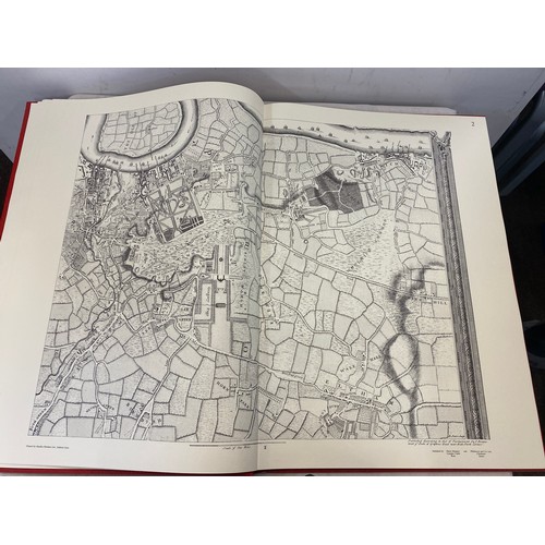 161 - Vintage map book, An exact survey of Citys of London Westminister by John Rocque in 1746
Map book me... 