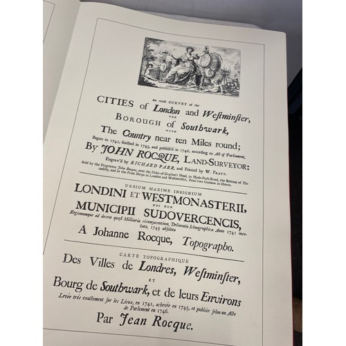 161 - Vintage map book, An exact survey of Citys of London Westminister by John Rocque in 1746
Map book me... 