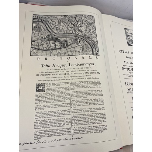 161 - Vintage map book, An exact survey of Citys of London Westminister by John Rocque in 1746
Map book me... 