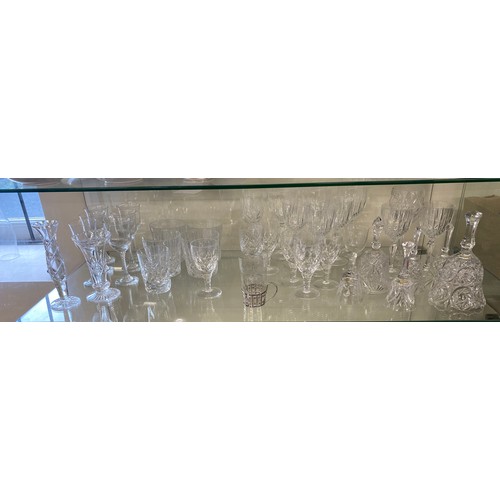 346 - Selection of vintage and later glassware includes a silver glass holder