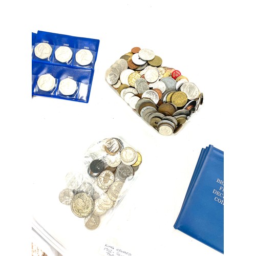 599 - Large selection of assorted coins and bank notes