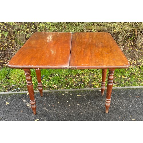 355 - Vintage games table, measures approx 29 inches wide (36.5 inches when open) 38 inches tall