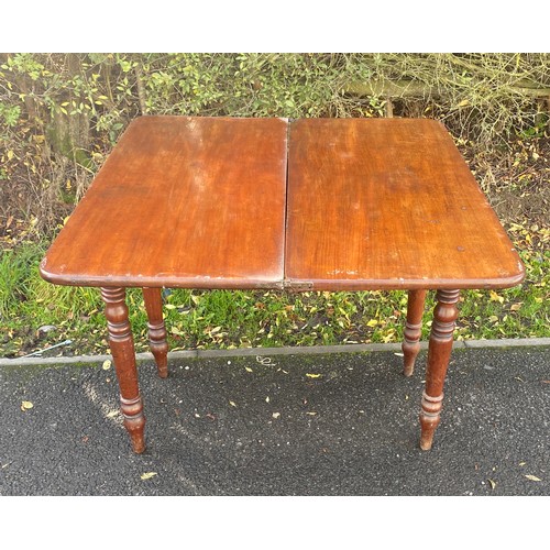 355 - Vintage games table, measures approx 29 inches wide (36.5 inches when open) 38 inches tall