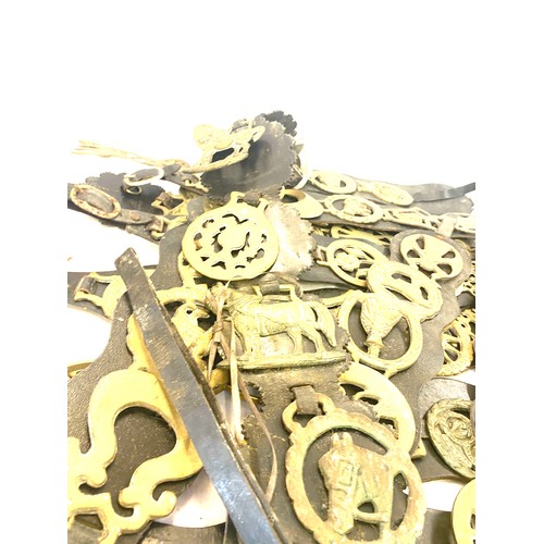 179 - Large selection of horse brasses