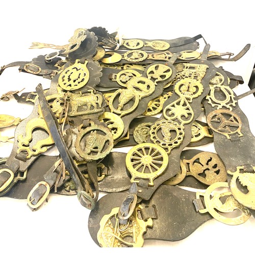 179 - Large selection of horse brasses