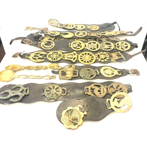 179 - Large selection of horse brasses