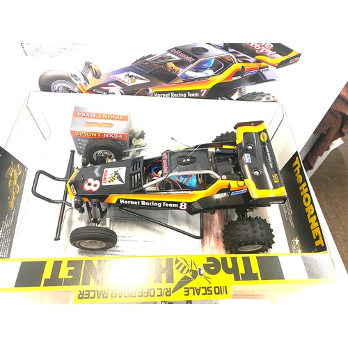 144 - Tamiya hornet RC Buggy built 2021 complete with controller and charger ready to race