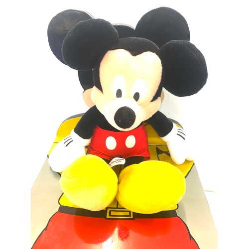 213 - Micky Mouse toy box and a mickey mouse soft toy