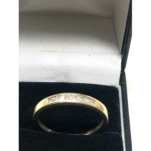 158 - 9ct gold diamond ring weight 2.4g