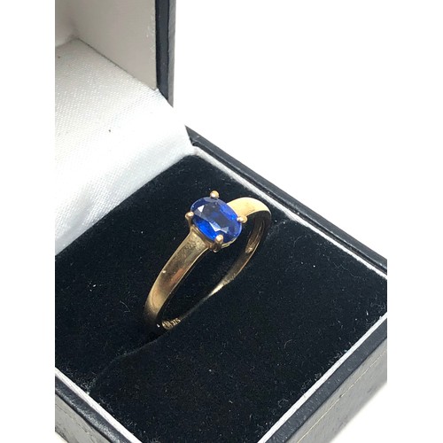 159 - 9ct gold tanzanite ring weight 2.4g